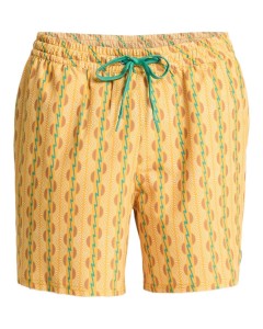 Szorty kąpielowe dla Mężczyzn STRETCH PRINTED VOLLEY 16" Żółty