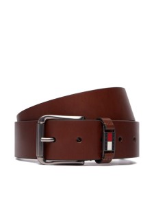 Tommy Jeans Pasek Tjm Tommy Roller Buckle 4.0 AM0AM14460 Brązowy