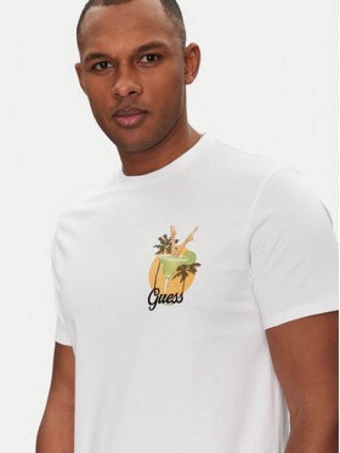 Guess T-Shirt M5GI58 KBW41 Biały Regular Fit