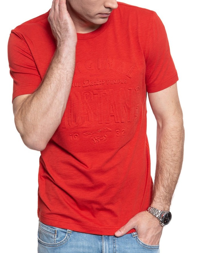 MĘSKI T-SHIRT MUSTANG ALEX C EMBOSS 1008957 7179