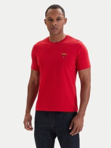 Aeronautica Militare T-Shirt 261TS1580UJ00372 Czerwony Regular Fit