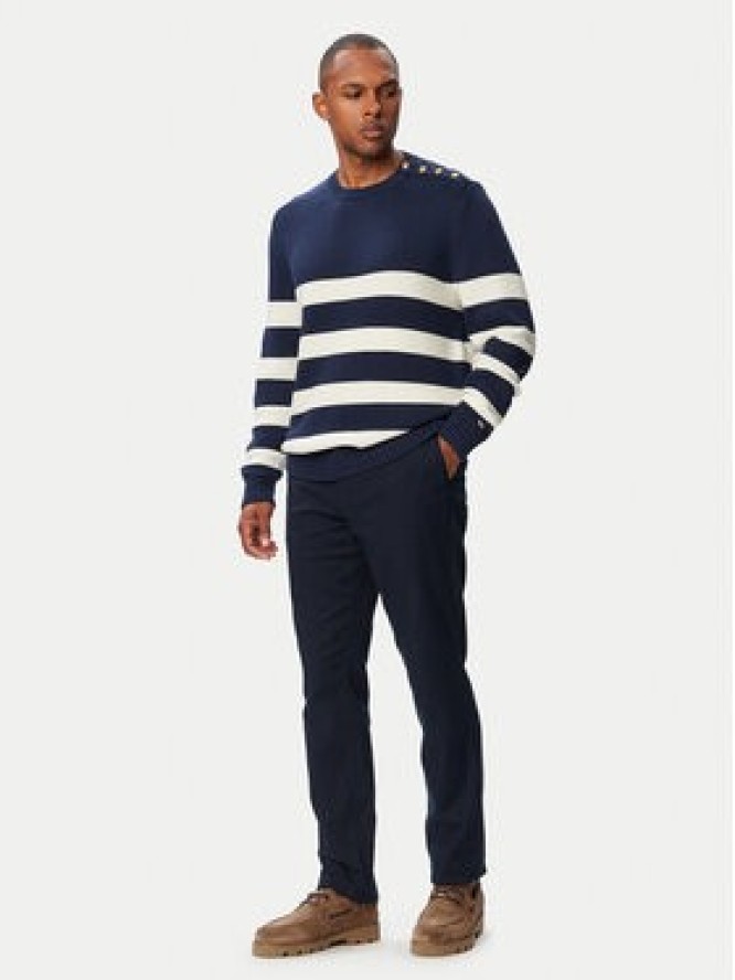 Tommy Hilfiger Chinosy Denton MW0MW43151 Granatowy Regular Fit