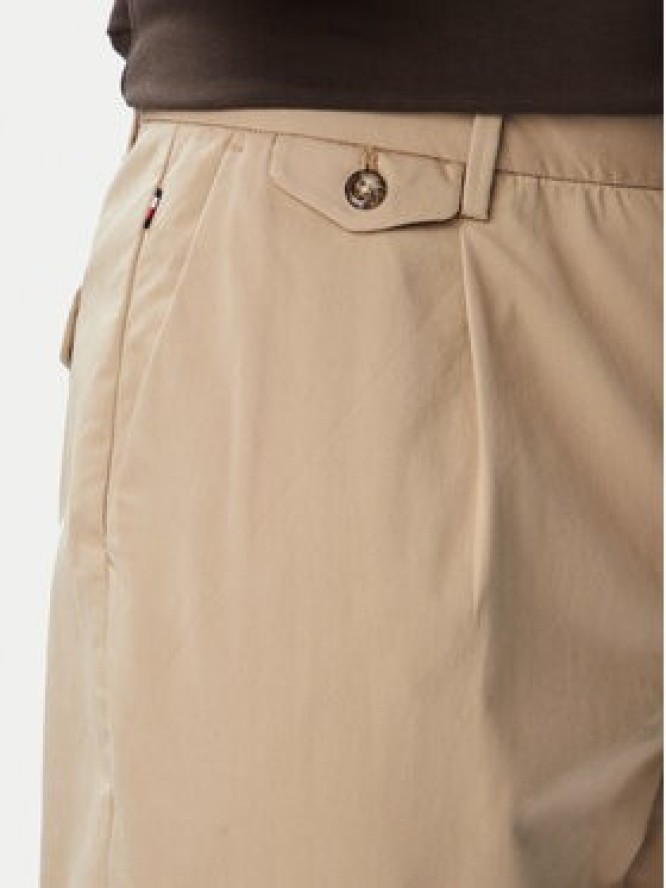 Tommy Hilfiger Spodnie materiałowe Harlem MW0MW43158 Beżowy Straight Fit