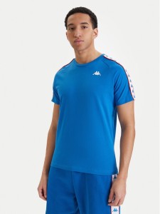 Kappa T-Shirt Banda Coen 303UV10 Niebieski Slim Fit