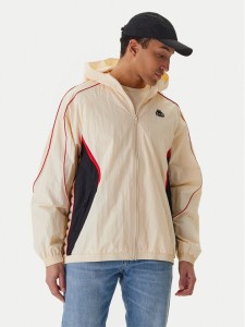 Kappa Wiatrówka Banda Silas 222 37222WW Écru Comfort Fit