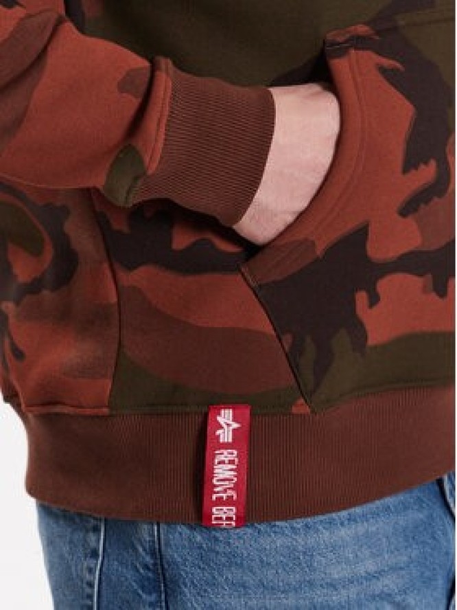 Alpha Industries Bluza Basic 178312C Brązowy Regular Fit