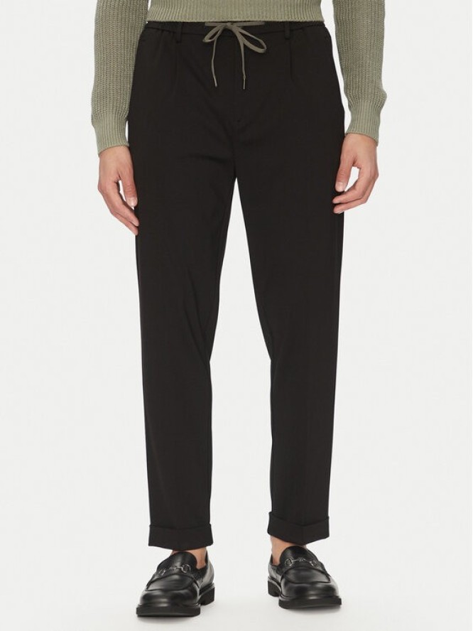 Liu Jo Spodnie materiałowe QA5080 J4776 Czarny Regular Fit