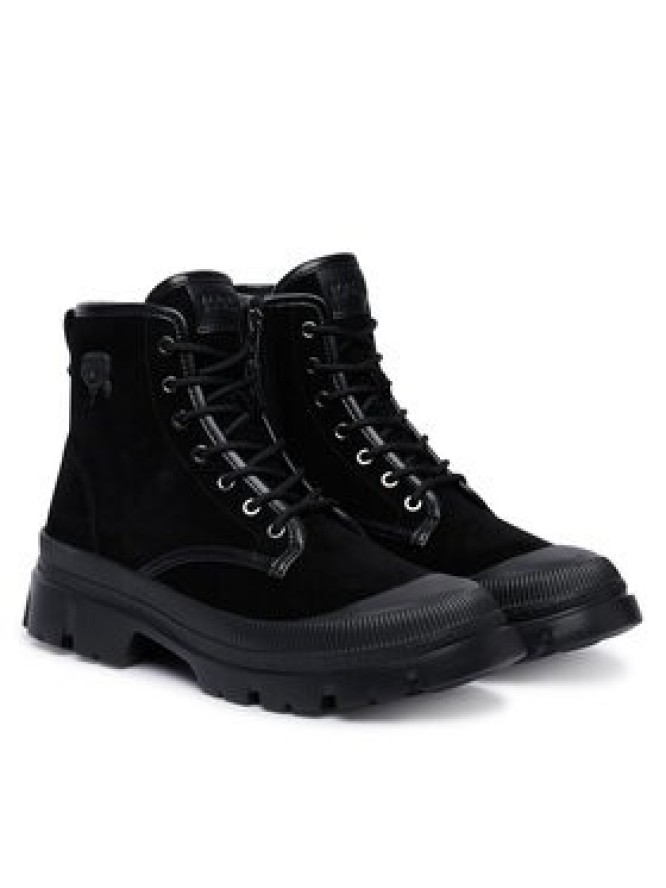 KARL LAGERFELD Trzewiki Trekka Mens Nft KL25252 Czarny