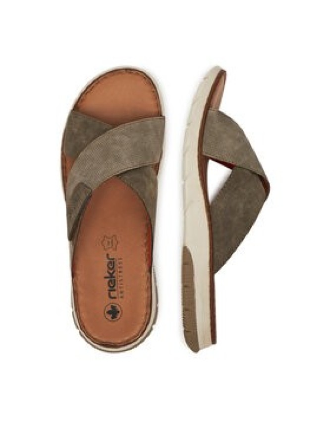 Rieker Klapki 25283-25 Beżowy