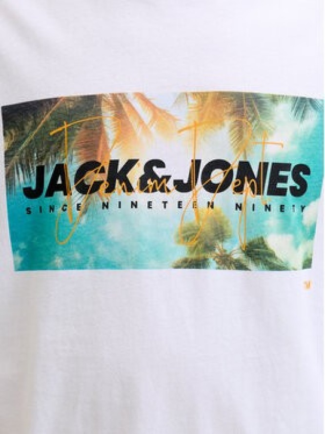 Jack & Jones T-Shirt Indiana Tee 12288112 Biały Regular Fit