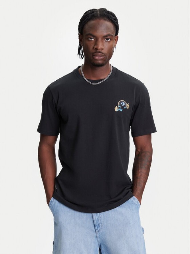 Converse T-Shirt Desert Sunset 10027713-A01 Czarny Regular Fit