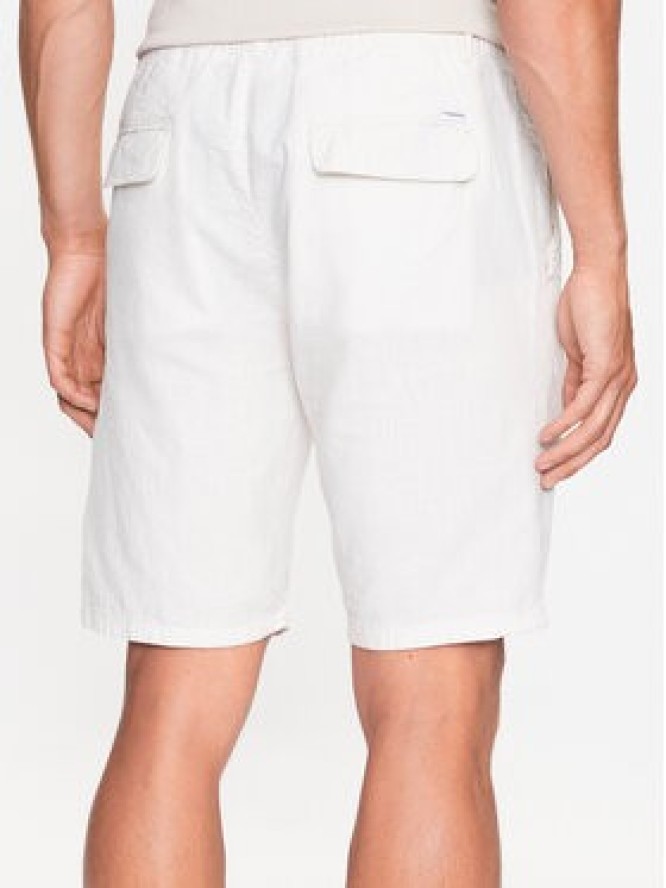 Lindbergh Szorty materiałowe 30-508003 Biały Relaxed Fit