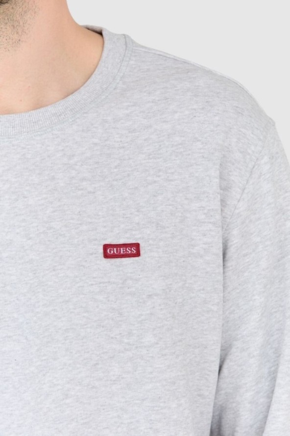 GUESS Szara męska bluza regular fit, Rozmiar XL