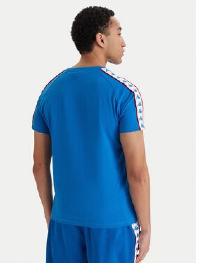 Kappa T-Shirt Banda Coen 303UV10 Niebieski Slim Fit