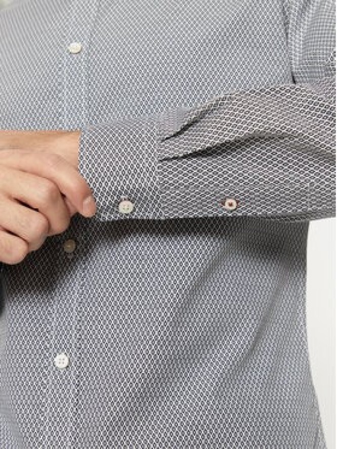 Jack & Jones Koszula Matheo 12261090 Szary Slim Fit