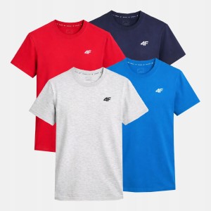 KOMPLET KOSZULEK MĘSKICH 4F ZESTAW 4PAK T-SHIRT TTSHM3341