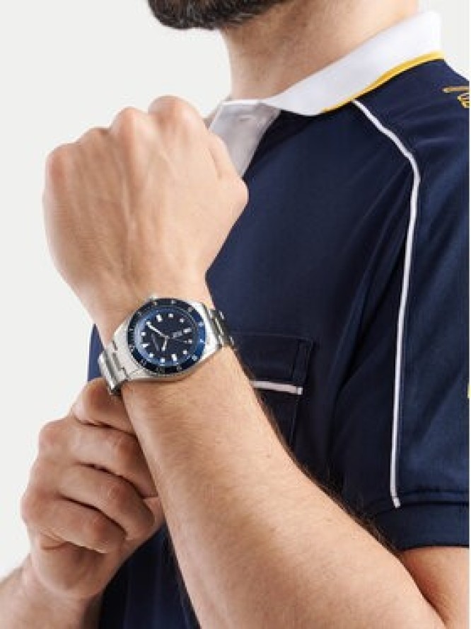 Nautica Zegarek Finn World NAPFWF407 Srebrny