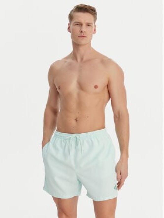 Calvin Klein Swimwear Szorty kąpielowe LV00N61045 Zielony