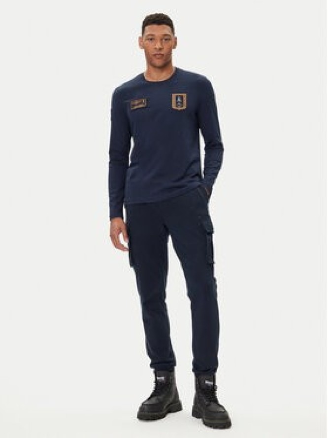 Aeronautica Militare Longsleeve 252TS2488UJ00710 Granatowy Regular Fit