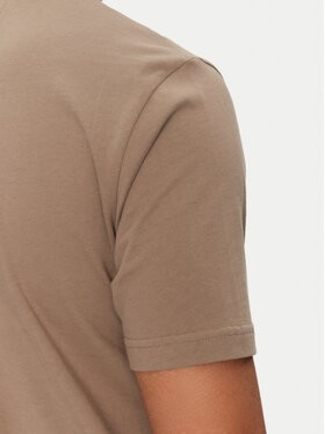 BOSS T-Shirt 50531271 Beżowy Regular Fit
