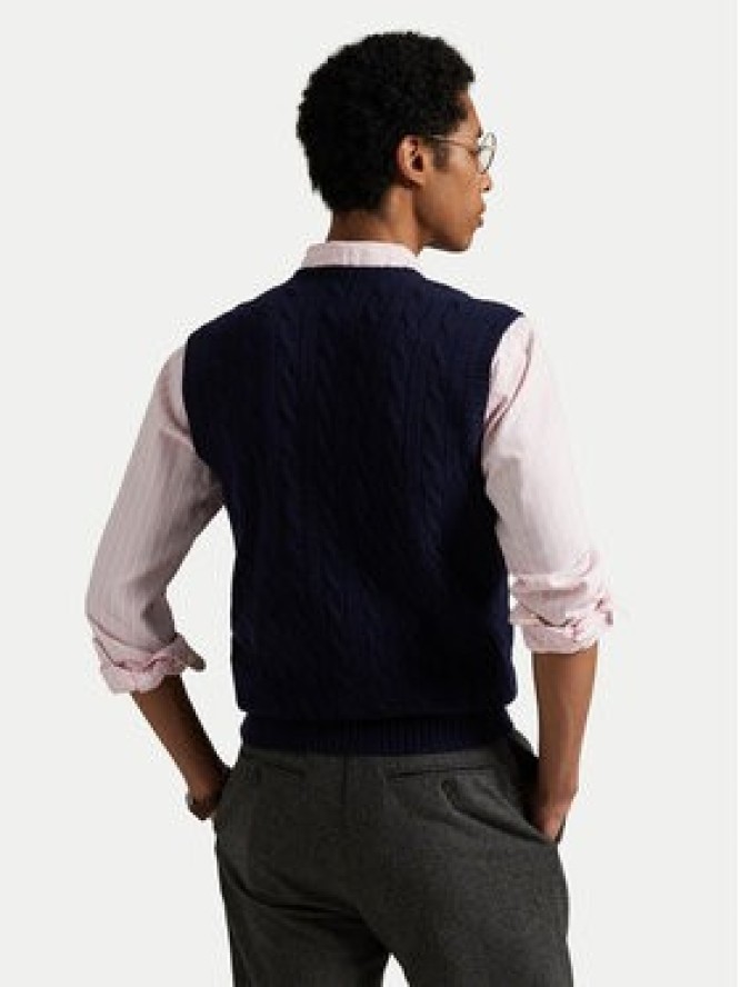 Polo Ralph Lauren Sweter 710974166001 Granatowy Regular Fit