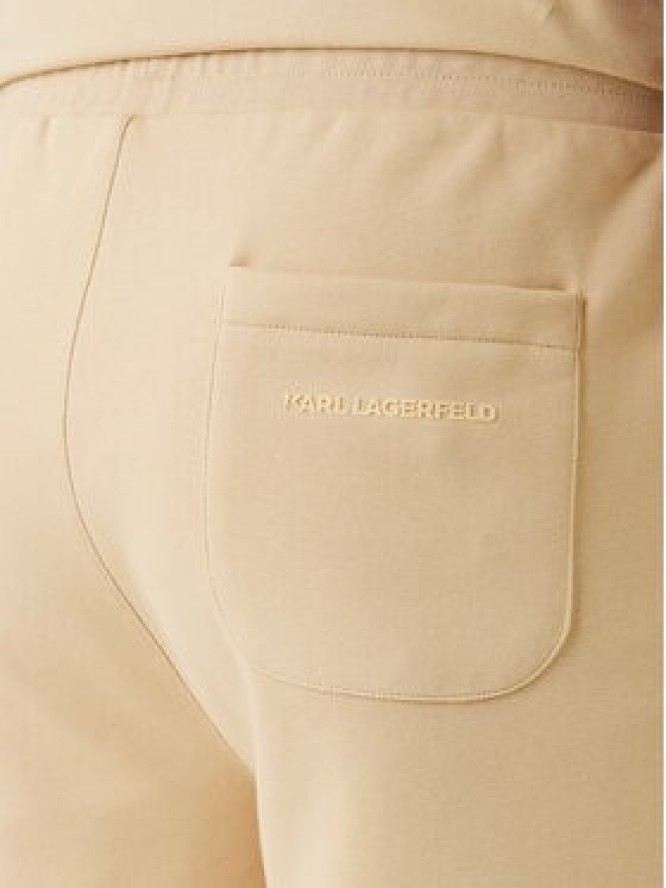 KARL LAGERFELD Szorty sportowe 705118 562900 Beżowy Loose Fit