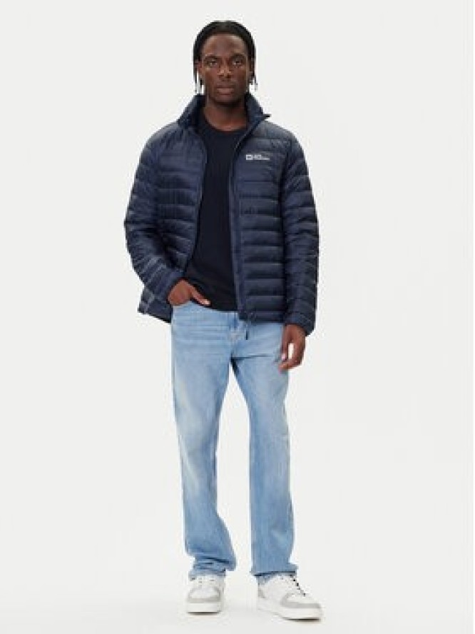 Jack Wolfskin Kurtka puchowa Pilvi Down 1207701 Granatowy Regular Fit