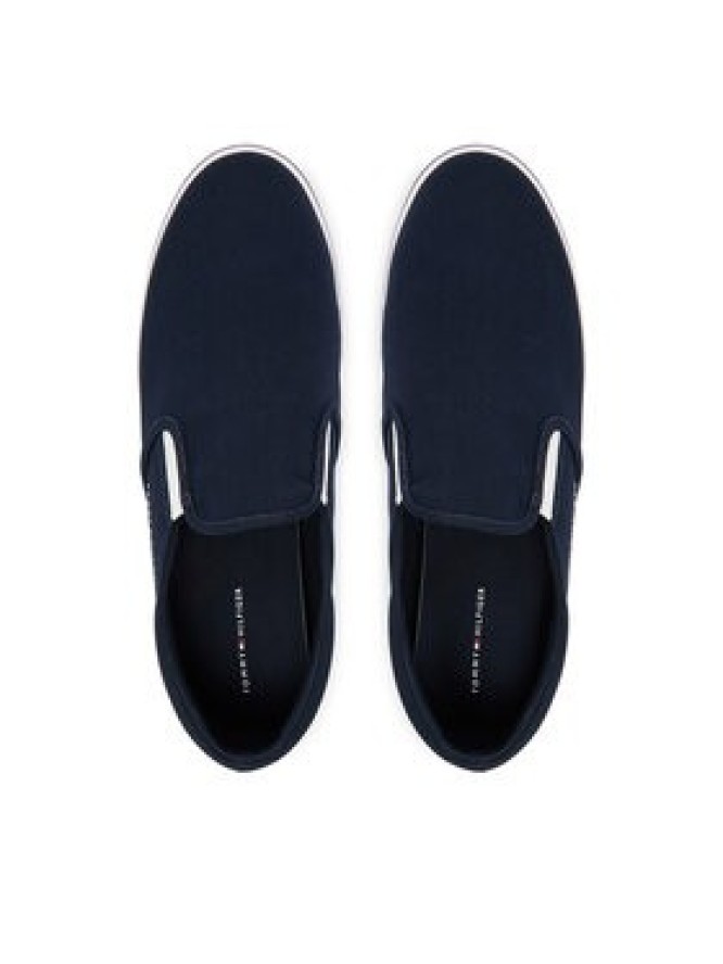 Tommy Hilfiger Tenisówki Vulc Core Slip On FM0FM05689 Granatowy