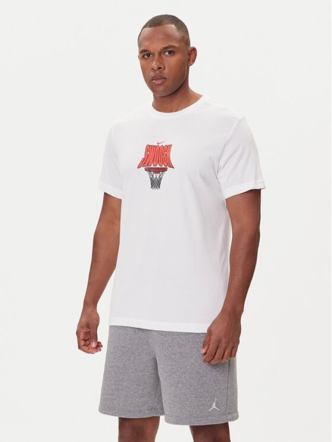 Nike T-Shirt HJ3466 100 Biały Regular Fit