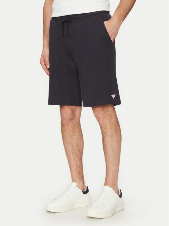 Guess Szorty sportowe F5GD00 KC5Y1 Granatowy Regular Fit