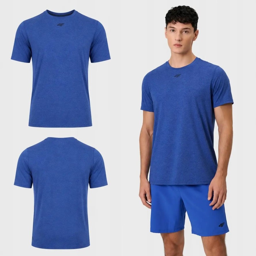 T-SHIRT MĘSKI 4F KOSZULKA TRENINGOWA SZYBKOSCHNĄCA L