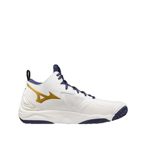 Buty do siatkówki Mizuno Wave Momentum 3 MID Biały/Niebieski