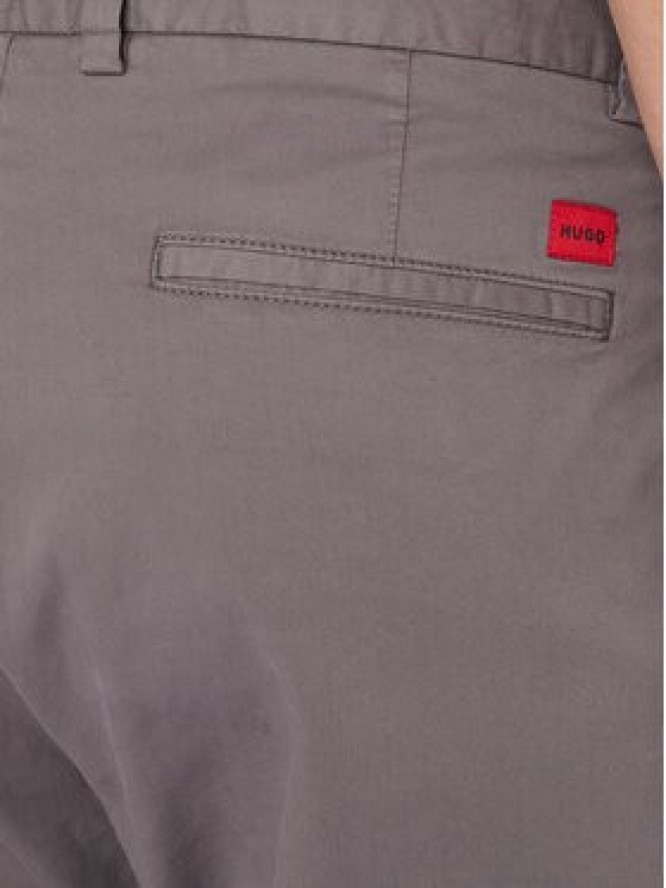 HUGO Chinosy David251D 50530886 Szary ciemny Slim Fit