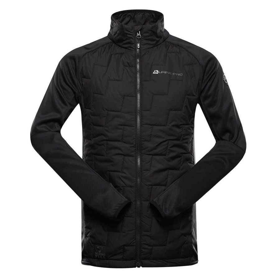 Bluza męska sportowa z wełną merino Alpine Pro Jorw