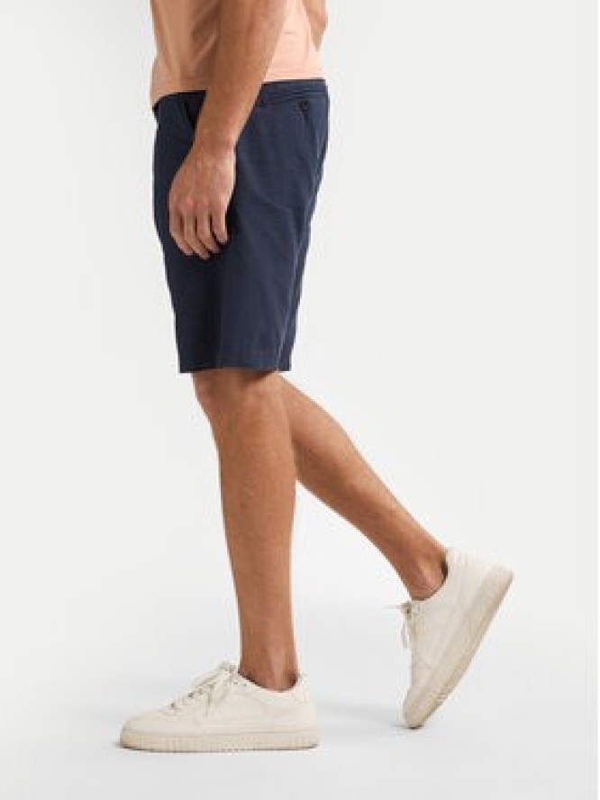 Petrol Industries Szorty materiałowe M-1050-SHO538 Granatowy Slim Fit