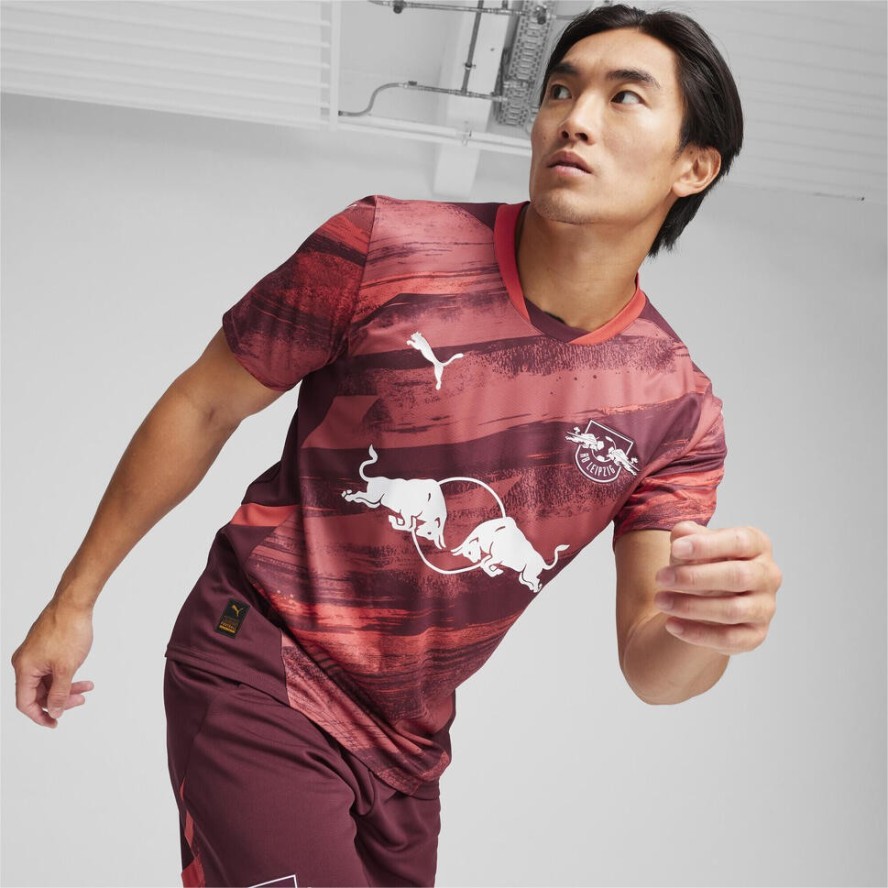 Męska koszulka wyjazdowa RB Leipzig 24/25 PUMA Dark Jasper Active Red