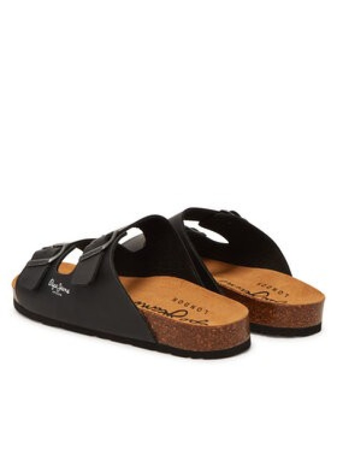 Pepe Jeans Klapki PMS90108 Czarny