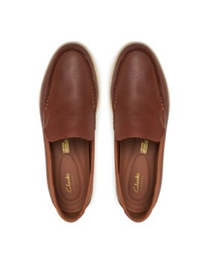 Clarks Mokasyny Bratton Loafer 26181279 Brązowy