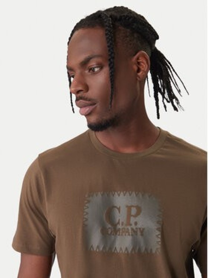 C.P. Company T-Shirt RCCMTS723A005100W Zielony Regular Fit