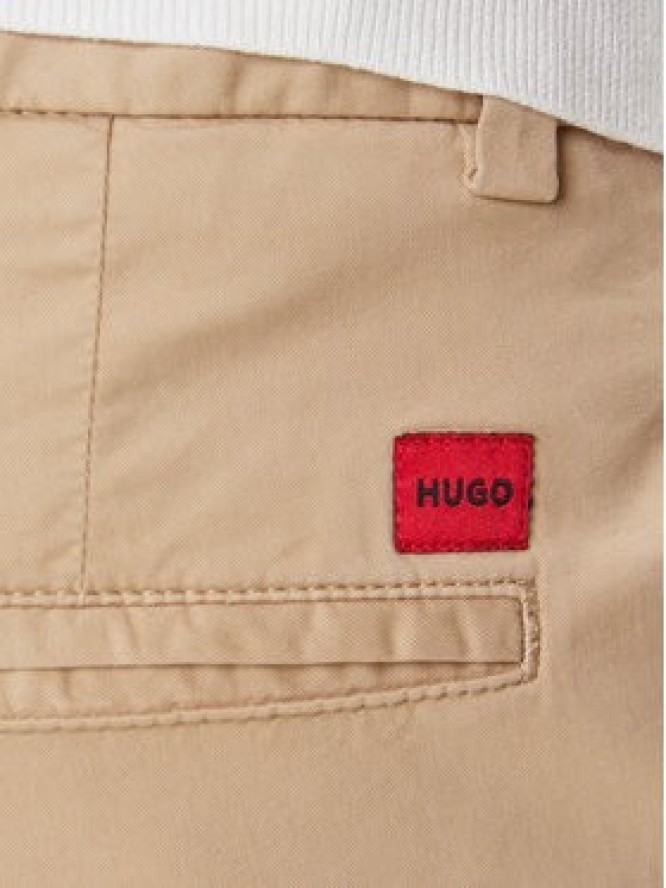 HUGO Chinosy David251D 50530886 Beżowy Slim Fit