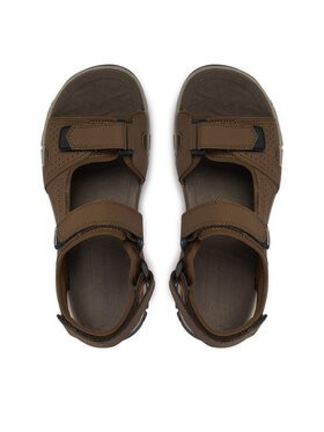 Skechers Sandały Strap River 205724/BRN Brązowy