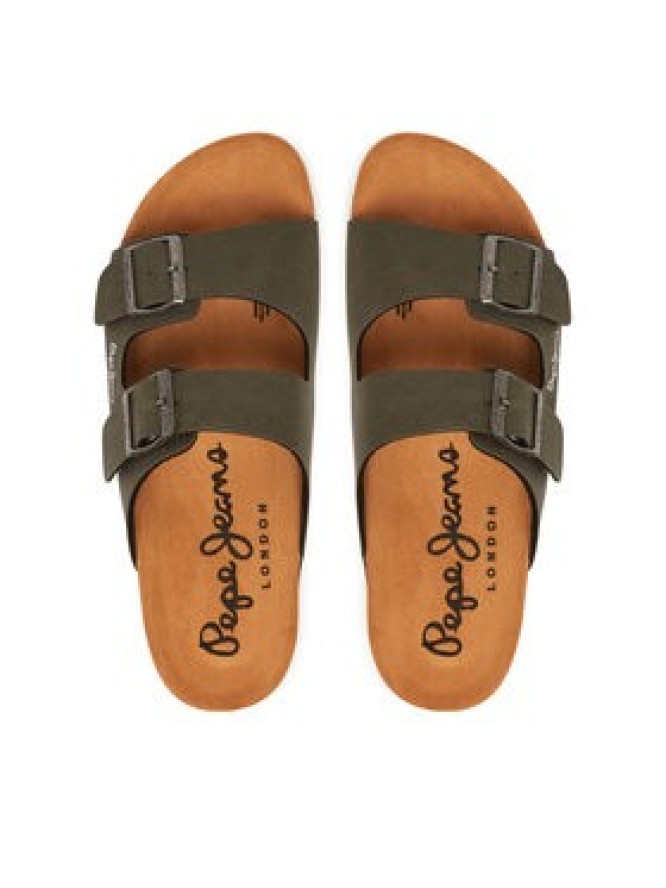 Pepe Jeans Klapki PMS90110 Khaki