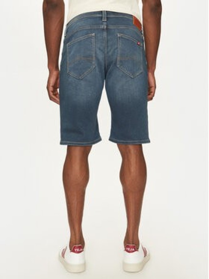 Mustang Szorty jeansowe Chicago 1007754 Niebieski Slim Fit