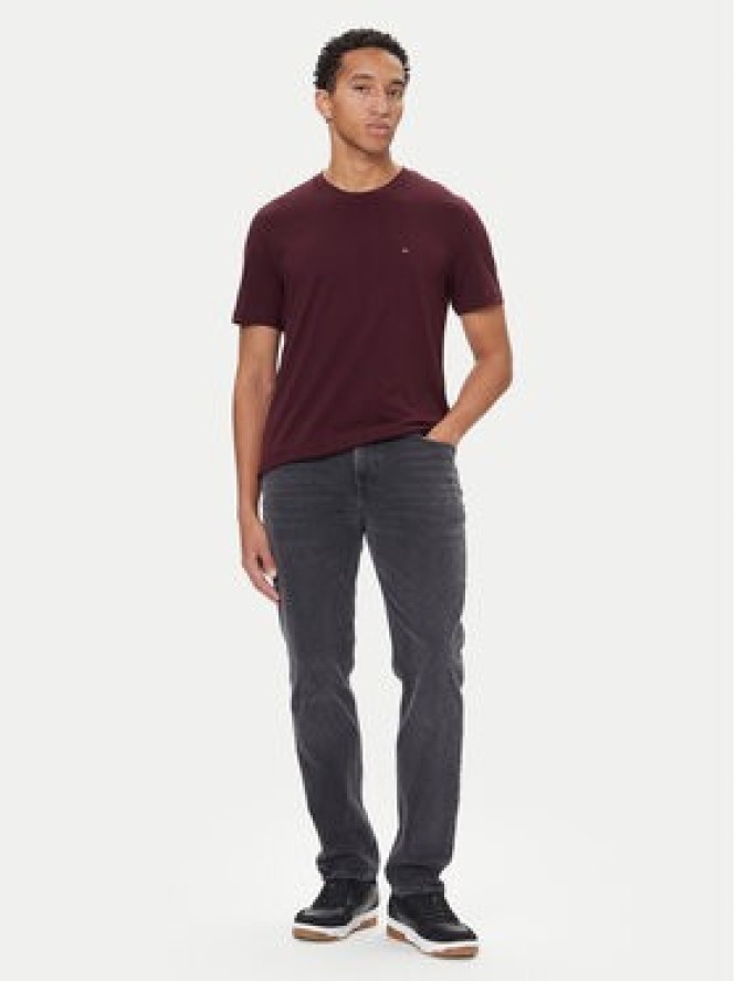 Tommy Hilfiger T-Shirt Ess Seasonal MW0MW39995 Bordowy Regular Fit