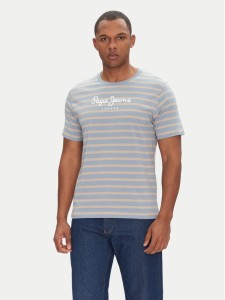 Pepe Jeans T-Shirt PM509407 Niebieski Regular Fit