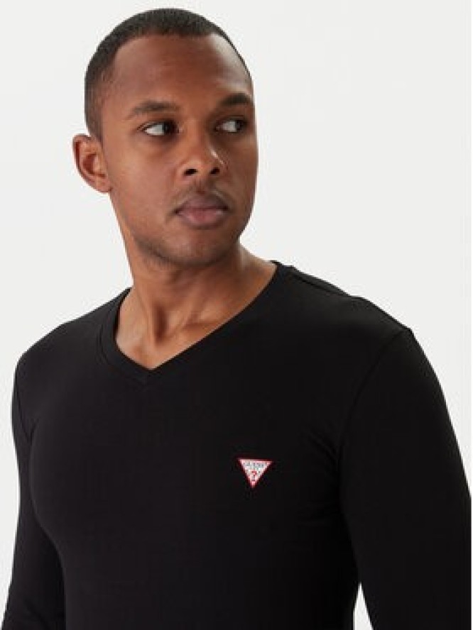 Guess Longsleeve M2YI08 J1314 Czarny Slim Fit