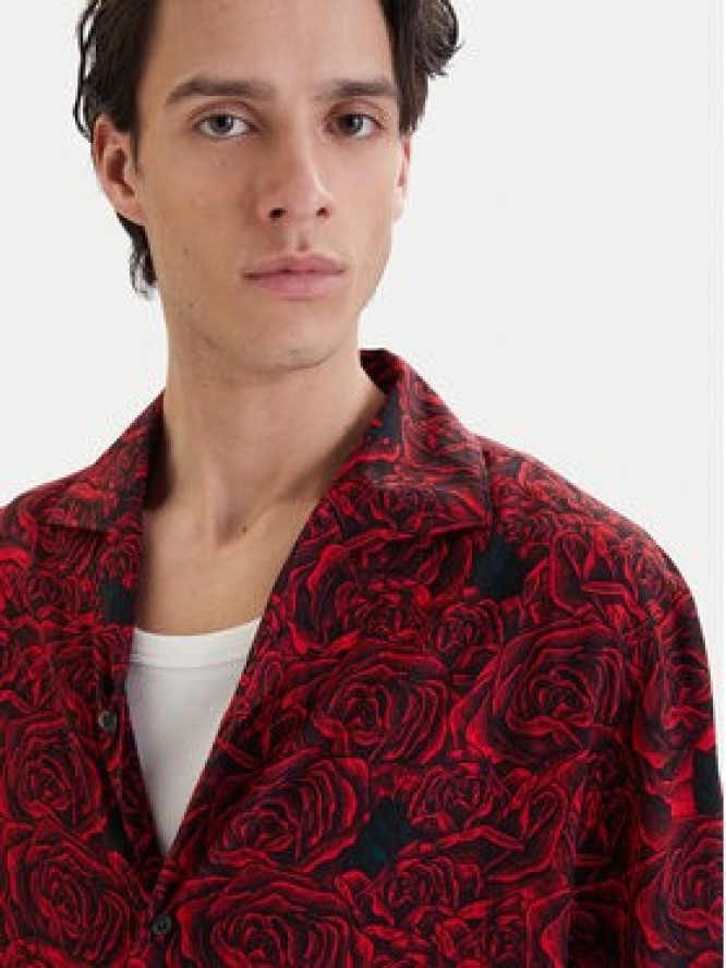 HUGO Koszula Espino 50560596 Czerwony Relaxed Fit