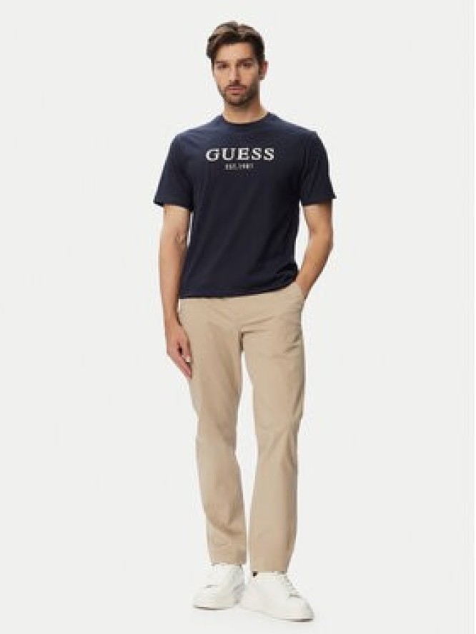 Guess T-Shirt M6YI41 K4227 Granatowy Regular Fit