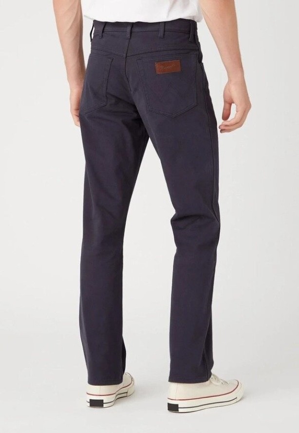 WRANGLER TEXAS SLIM MĘSKIE SPODNIE JEANSOWE DARK NAVY W12S93XAE