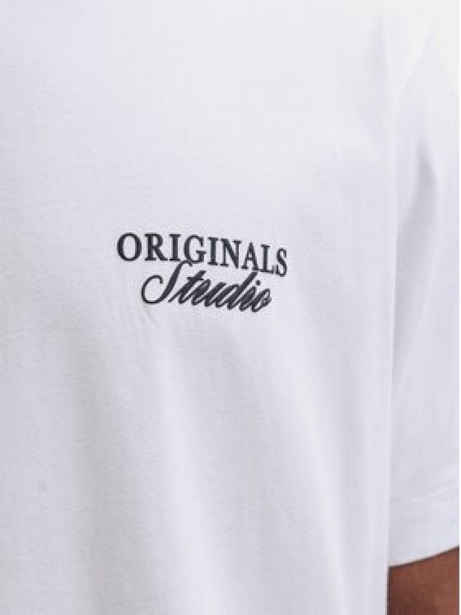 Jack & Jones T-Shirt Norrebro Typo 12282898 Biały Regular Fit